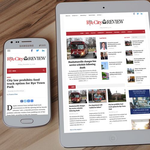 News website example
Client: Home Town Media Group