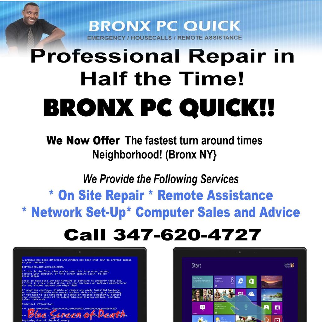 Bronx PC Quick  House Call Computer Repair
