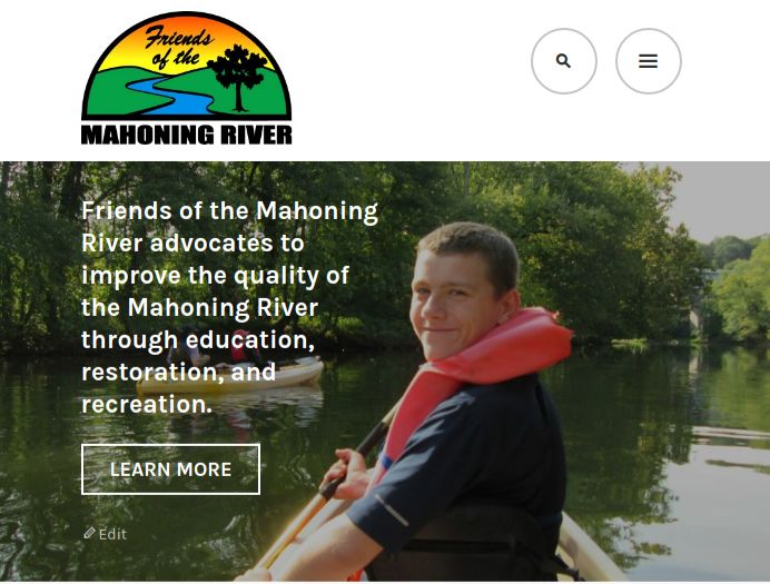 The friendsofthemahoningriver.org website showcase