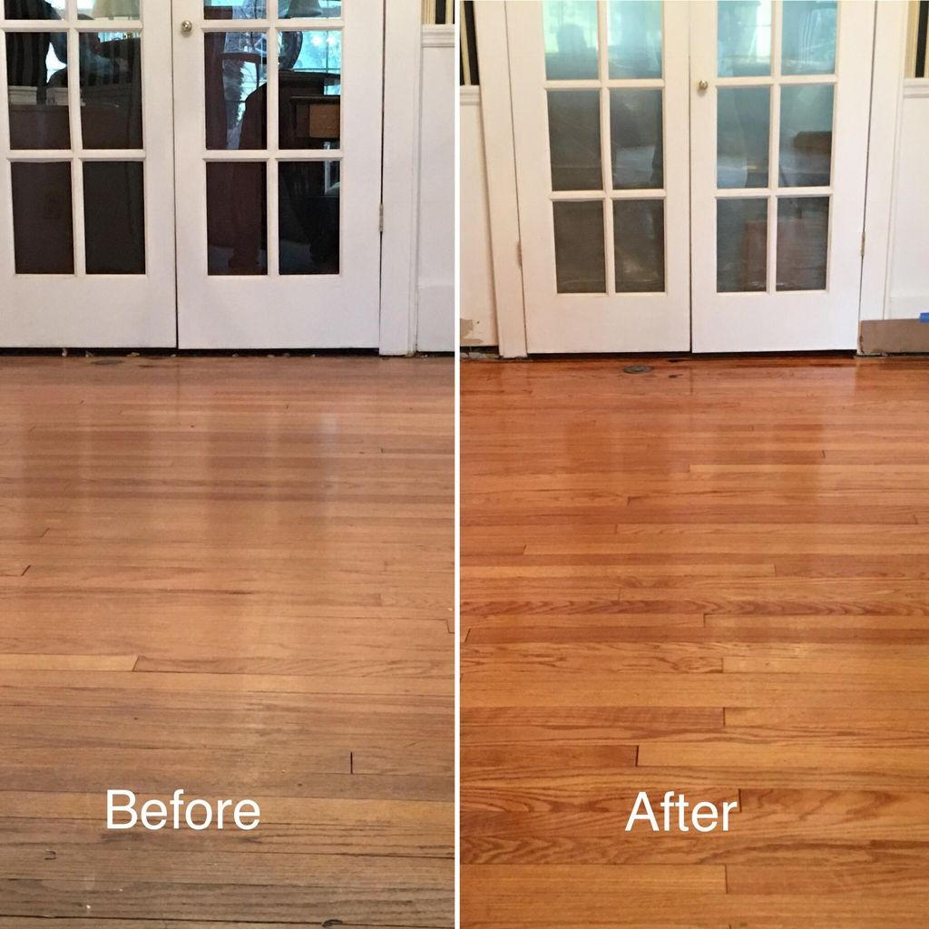Hardwood sanding and refinishing completed in Nove