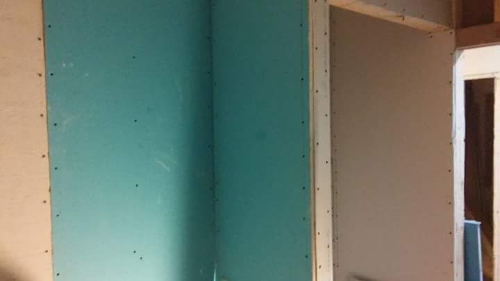 ( After) mold proof drywall, done in the bathroom,