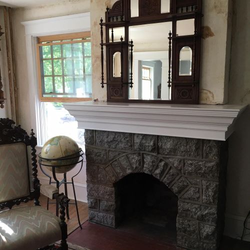 Custom mantle designed, constructed and installed.