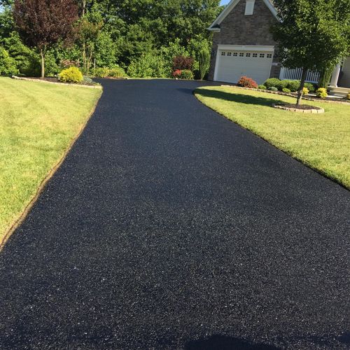 Paved and sealcoated
