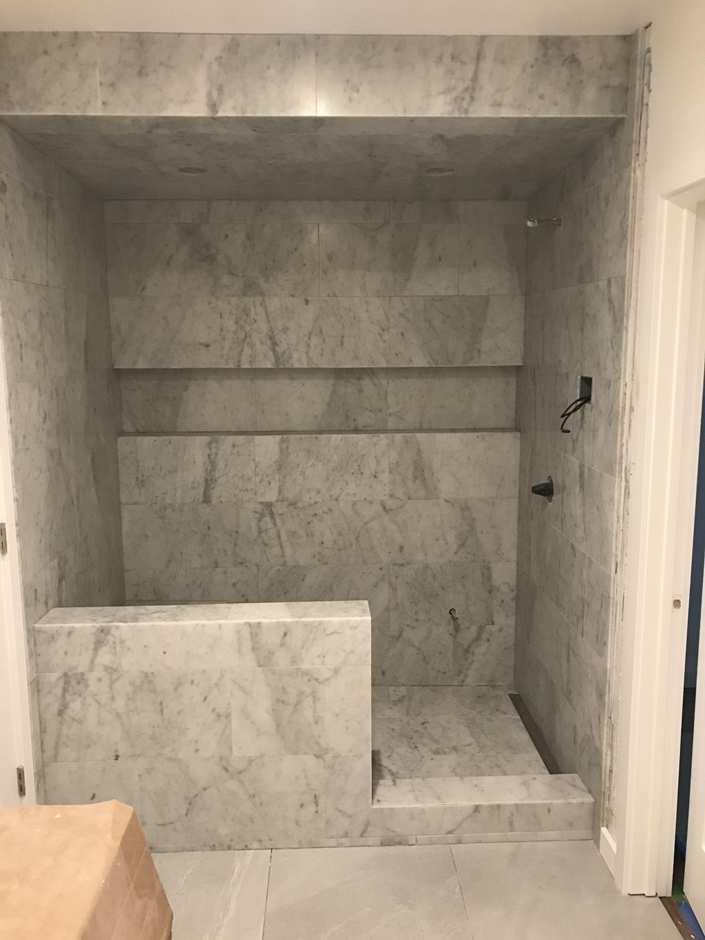 Carrera Marble Shower/Steam (in progress)