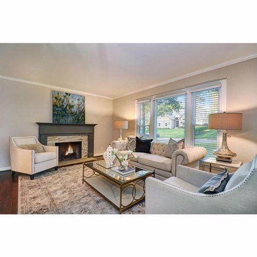 Beautiful staging and photos from a listing this s