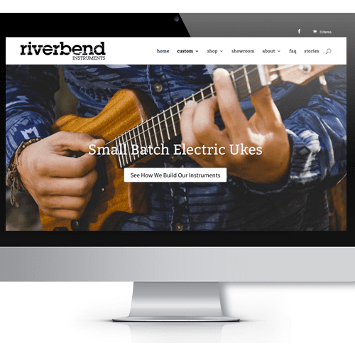 Website design for Riverbend Instruments