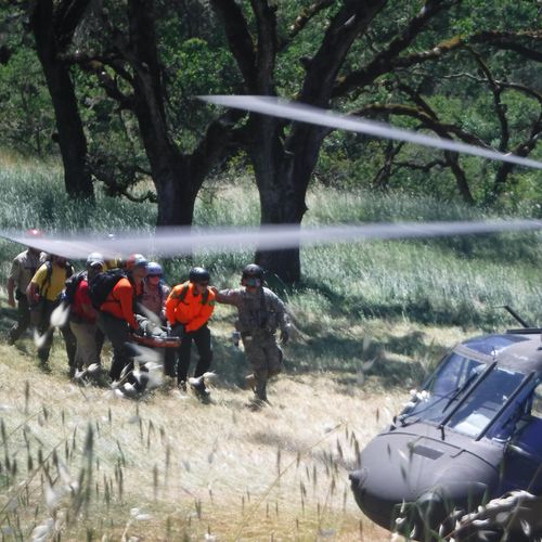 Loading a patient with CA National Guard