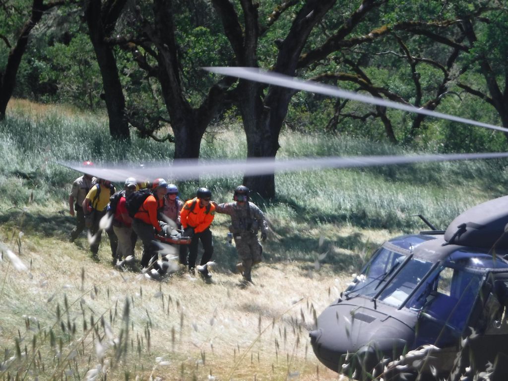 Loading a patient with CA National Guard