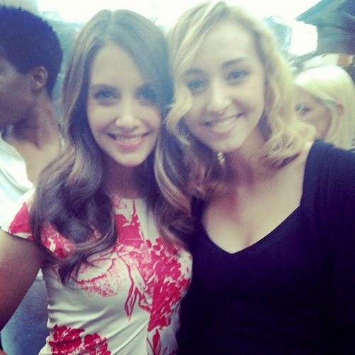 Actress, Alison Brie & I at Stella McCartney's  Sp