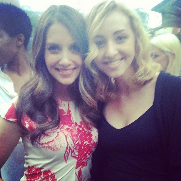 Actress, Alison Brie & I at Stella McCartney's  Sp
