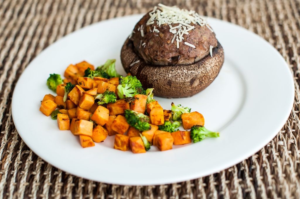 Featured Dish: 
Beef stuffed portobello mushroom s