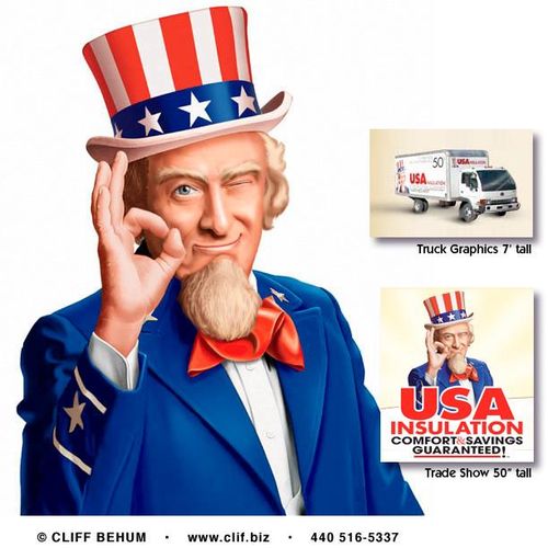 Mascot/Spokesman-Uncle Sam for USA Insulation