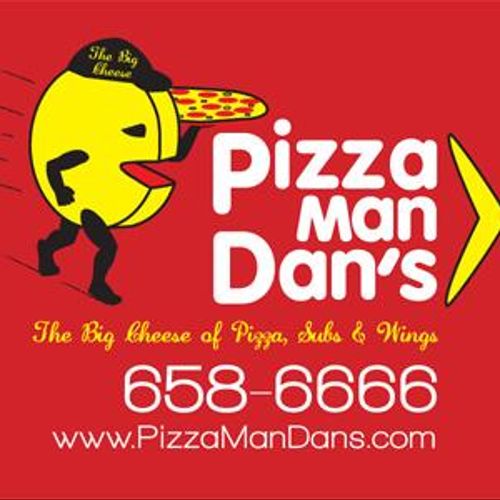 Pizza Man Dan's business card design