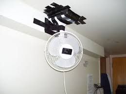 The wrong way to install a ceiling fan;)