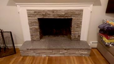 Fireplace - Stone Veneer.