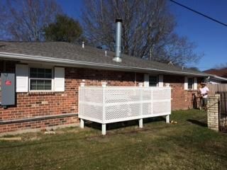 shutter and lattice install