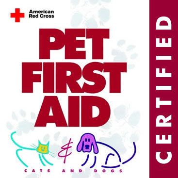 Red Cross Pet First Aid Certified