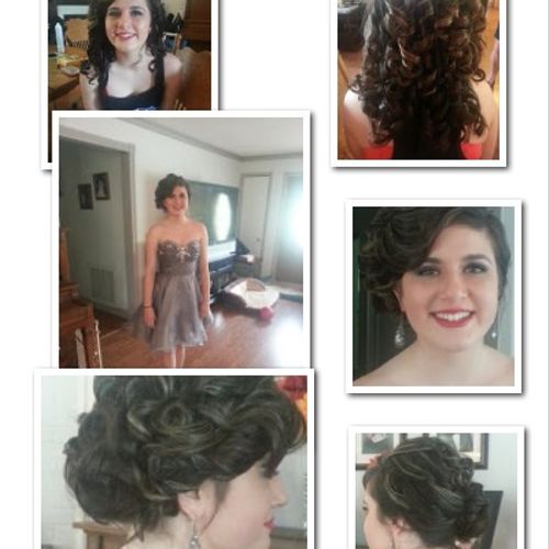 The Great Gatsby themed prom up-do and make-up. BE