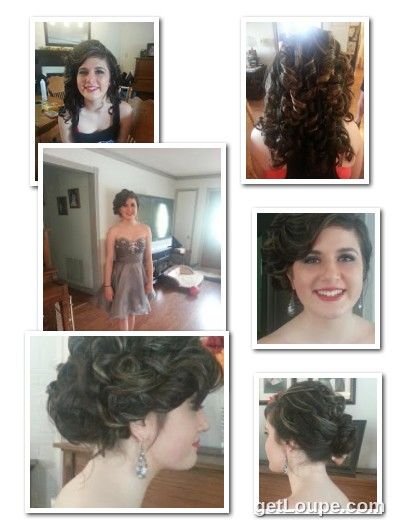 The Great Gatsby themed prom up-do and make-up. BE