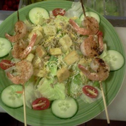 Cajun Grilled Shrimp Salad