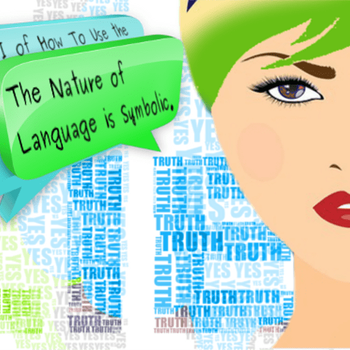 The nature of language is symbolic. Have you ever 