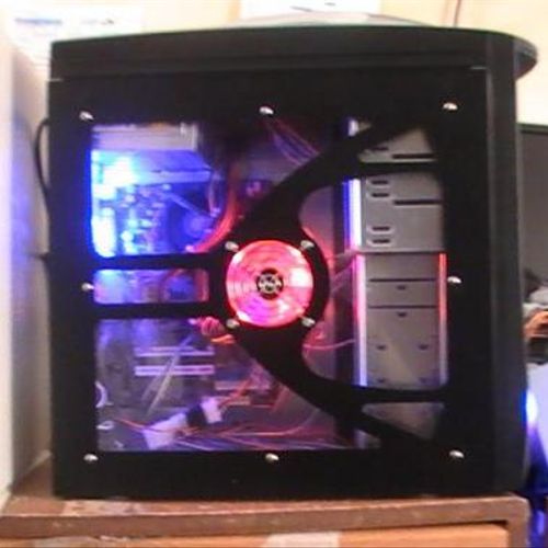 Side view of Custom built Computer