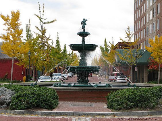 Riverwalk Fountain downtown Augusta, Ga