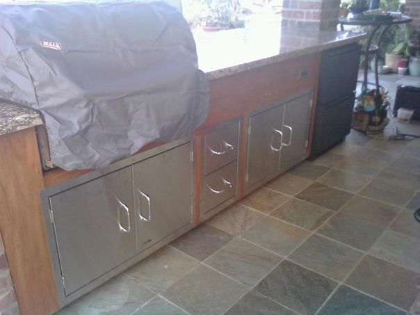 Outdoor grill.