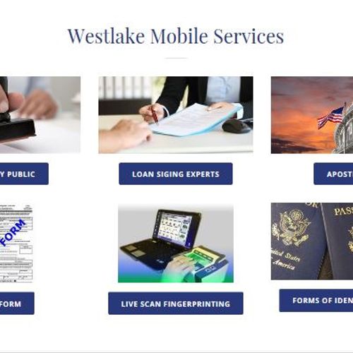Our Services on a page