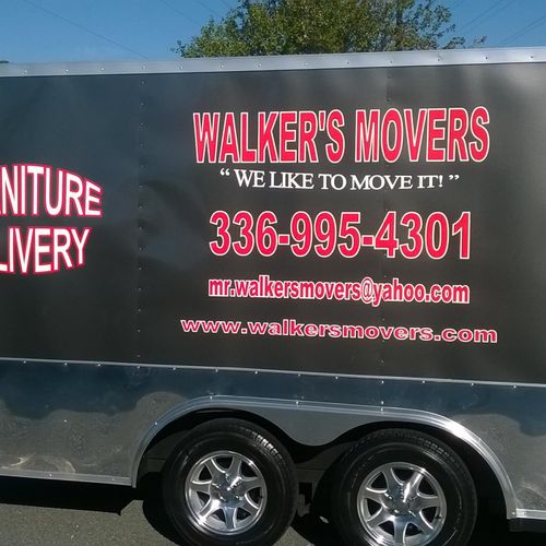 Enclosed trailer to protect your possessions.