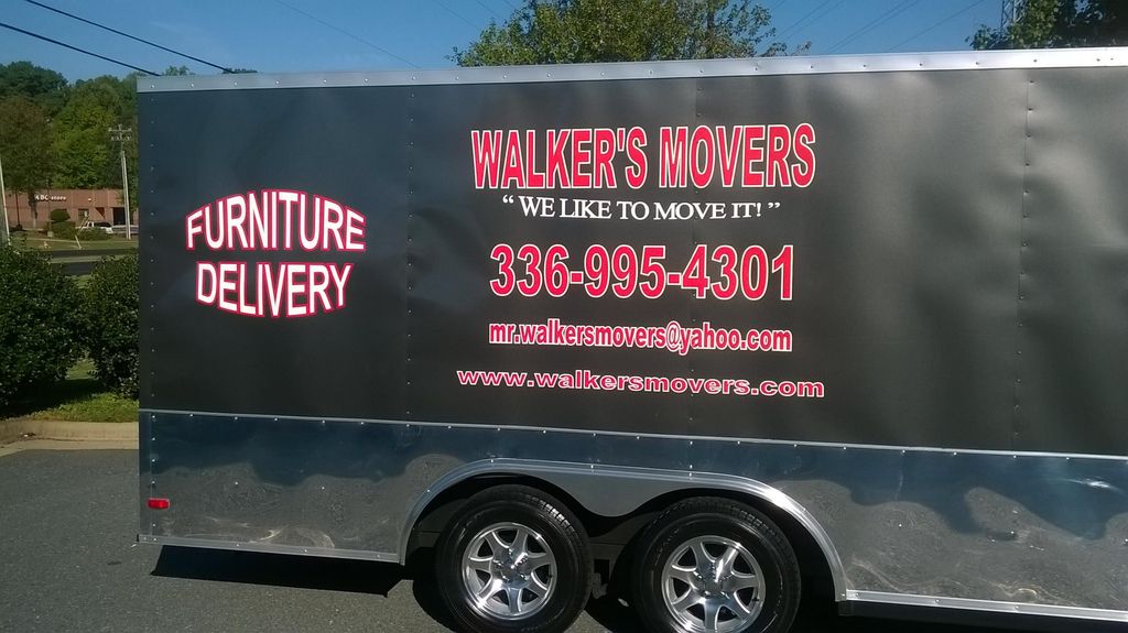Enclosed trailer to protect your possessions.