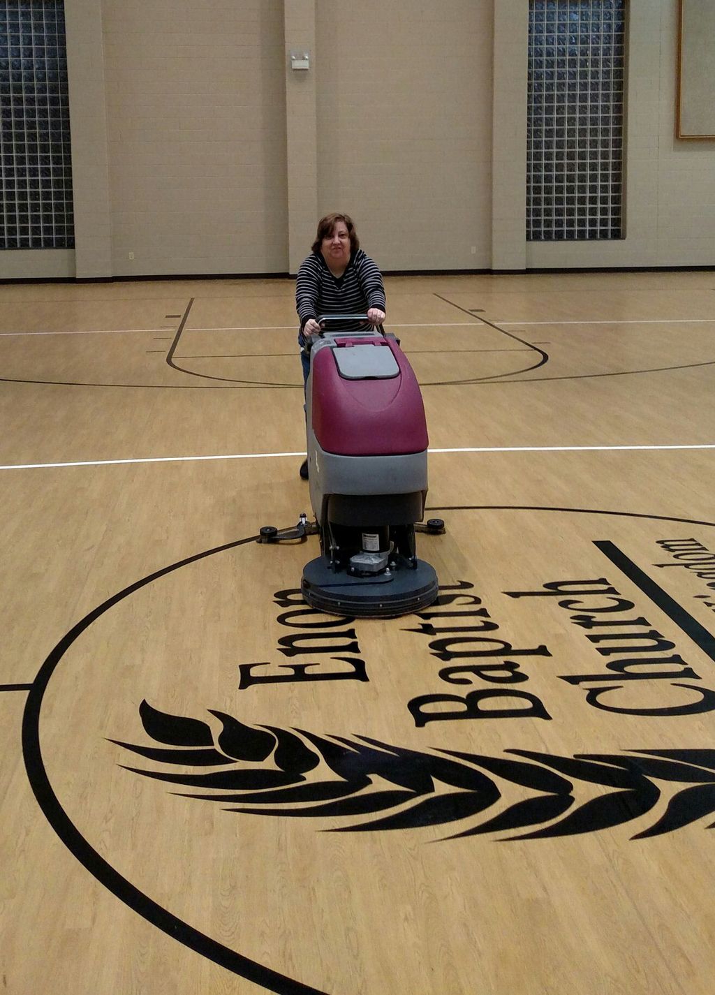 Cleaning Floor at Enon Baptist Church FLC 