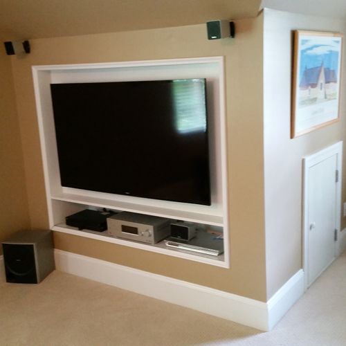 Custom Built In for Flat panel Television and Equi