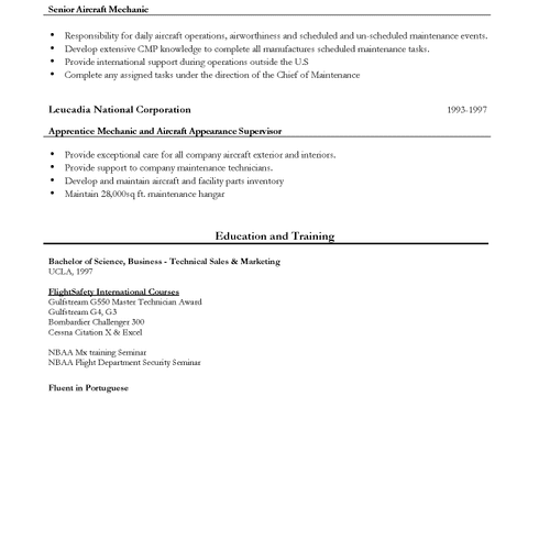 #1 Resume Example Page 2