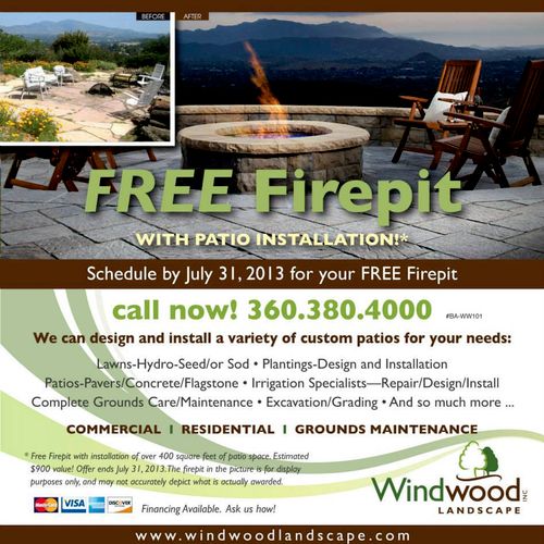 Windwood Landscape, Inc Rebrand Ad