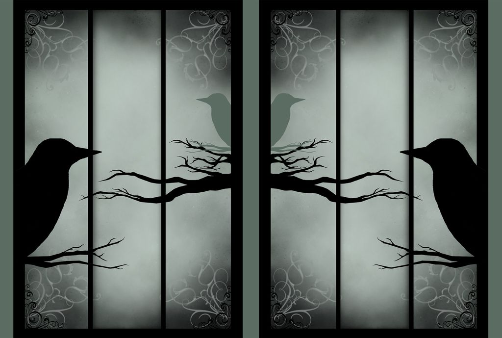 Dark Gothic Ravens - Graphic Image Sample