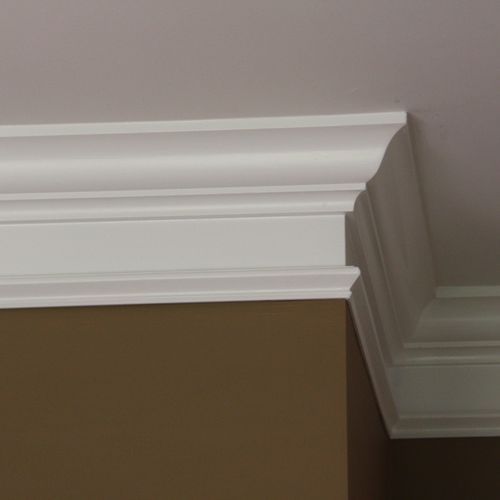 Crown Molding installation, wall remodelling and p