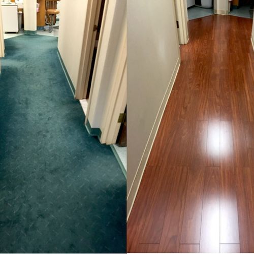 Commercial Flooring Before & After
Lenco Tile 
Len