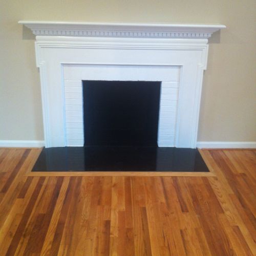 Sand/Refinish & Hearth - After
