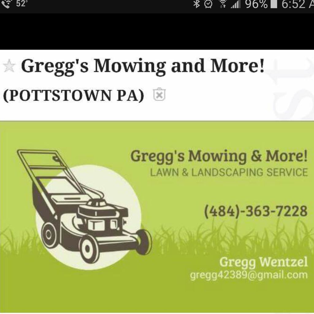 Gregg's mowing and more