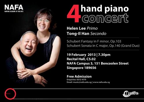 Duo concert with my husband in Singapore