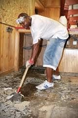 Scraping the Floor for tile installatiom,,,