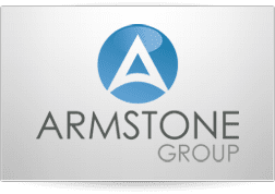 Logo design for Armstone Group, a consulting firm.