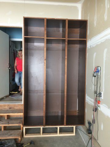Garage Locker Style Shelving (picture was taken be