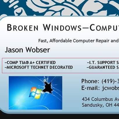 Broken Windows Electronic Repairs