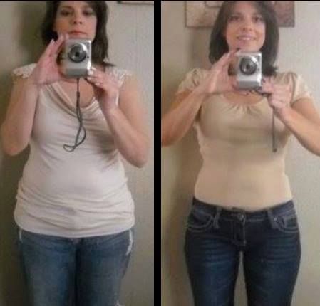 Salina's before and after on the 30~Day Detox Prog