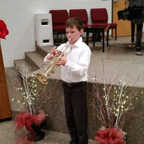 One of my trumpet students.