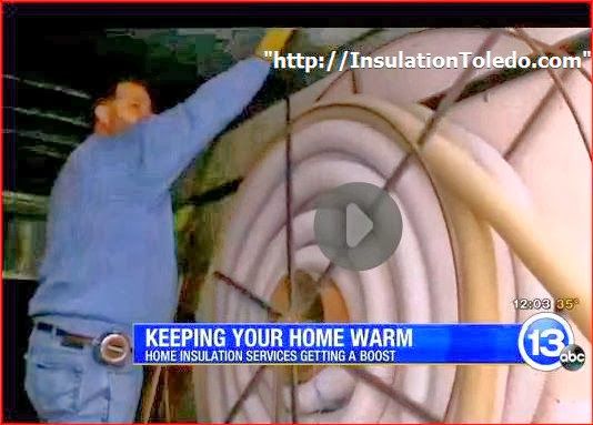 Cellulose insulation being installed in a home.