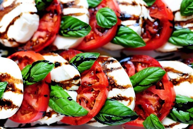 Caprese Salad & Balsamic Reduction