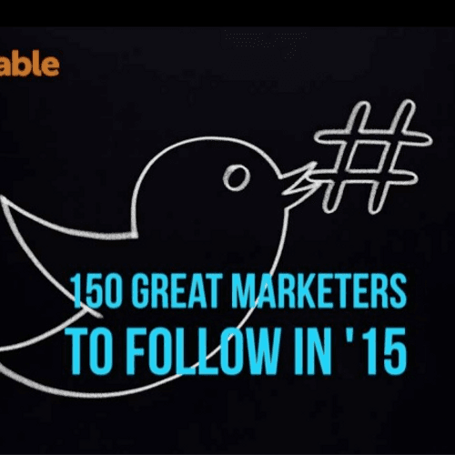 I am #55 on the 150 great marketers to follow in 2